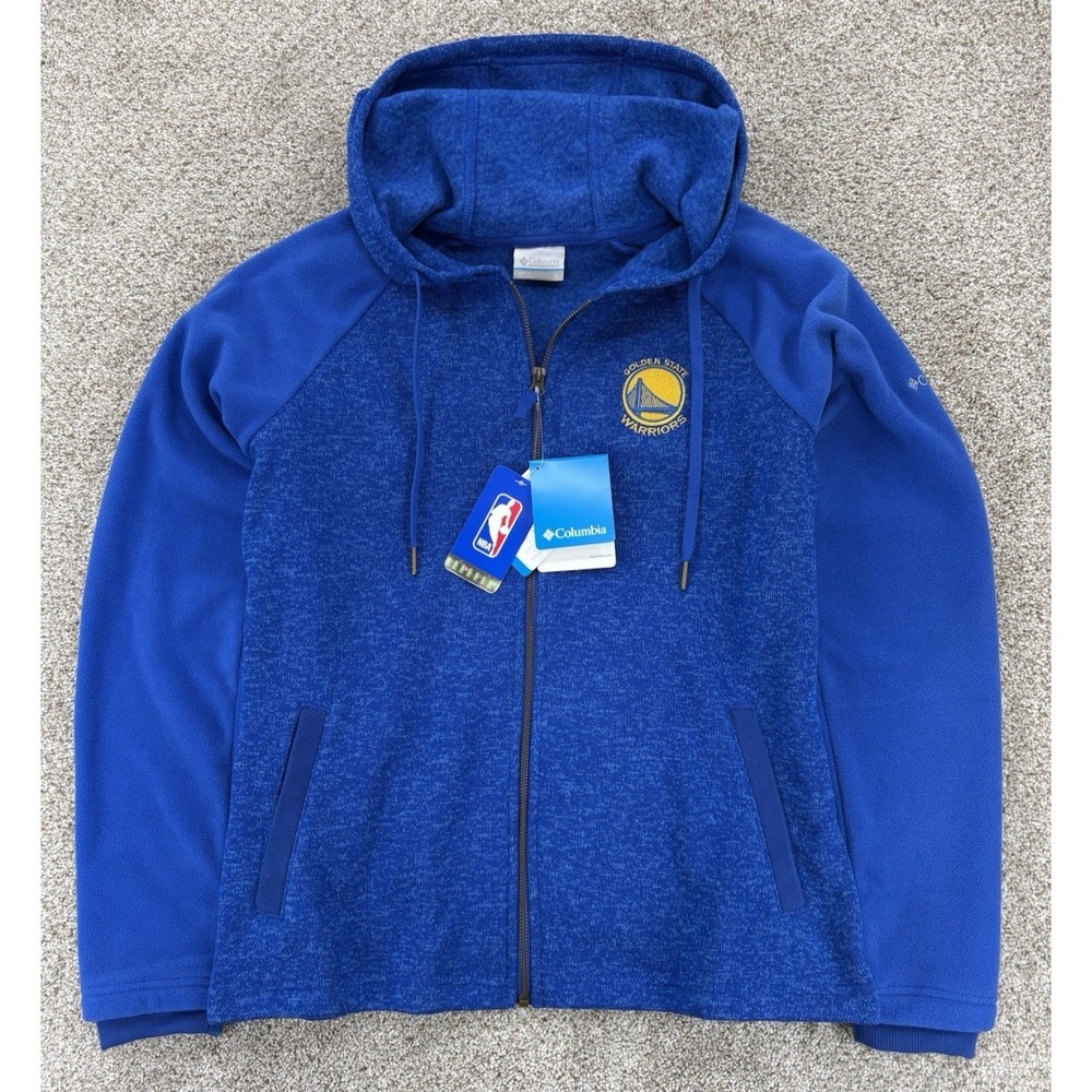 NBA‎ Golden State Warriors Colombia Darling Days Jacket Women's L Azul Blue NWT